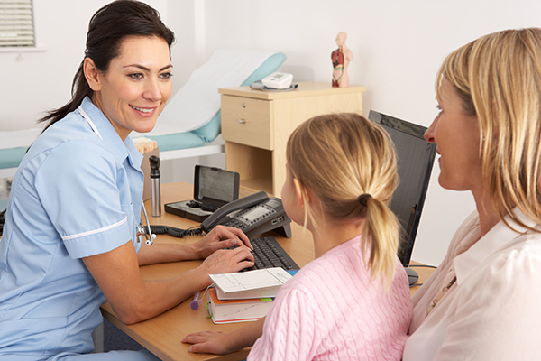 image of nurse holding a clinic